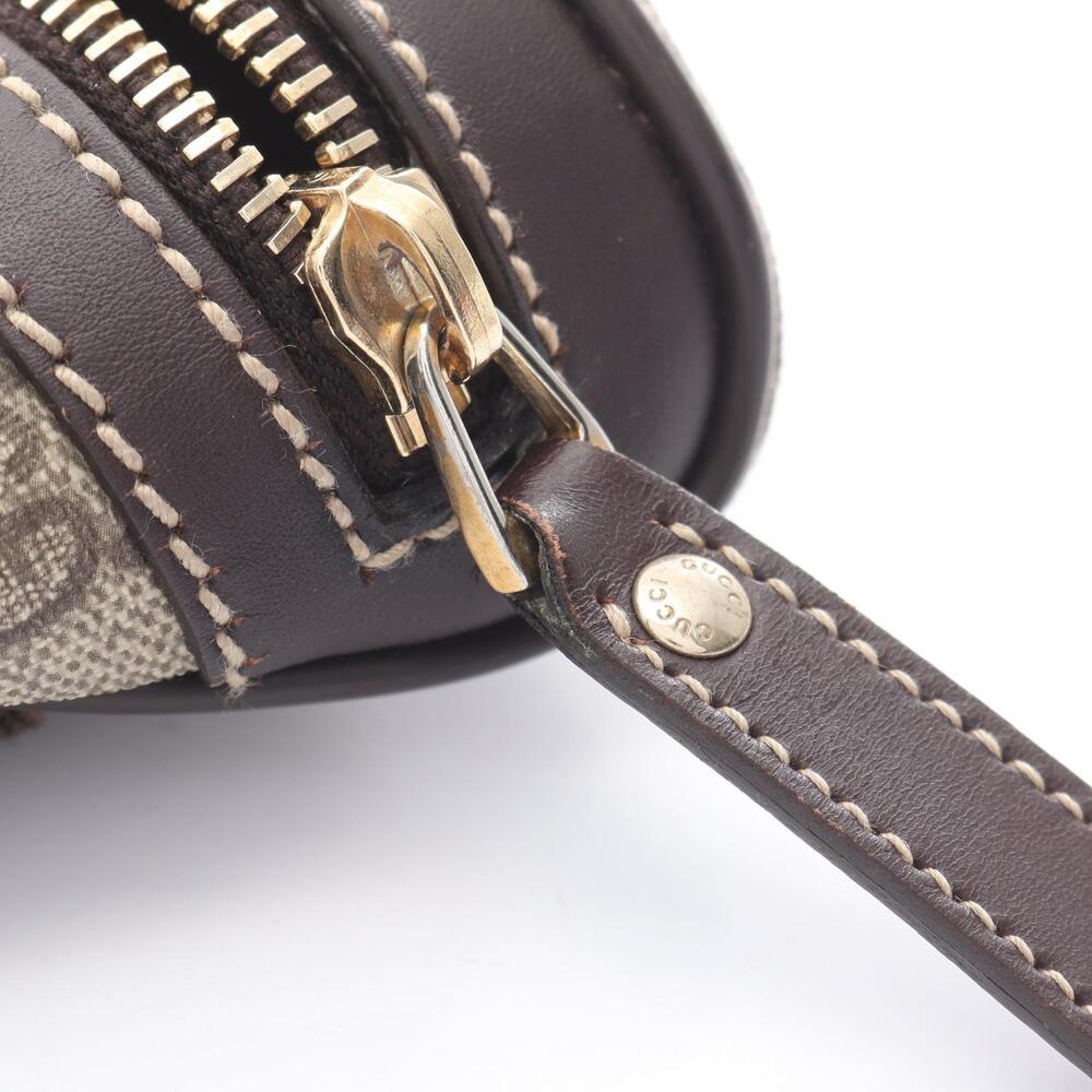 Gucci GG Supreme Waist Bag Body Bum Crossbody Belt Canvas Leather Beige Brown - Picture 9 of 9